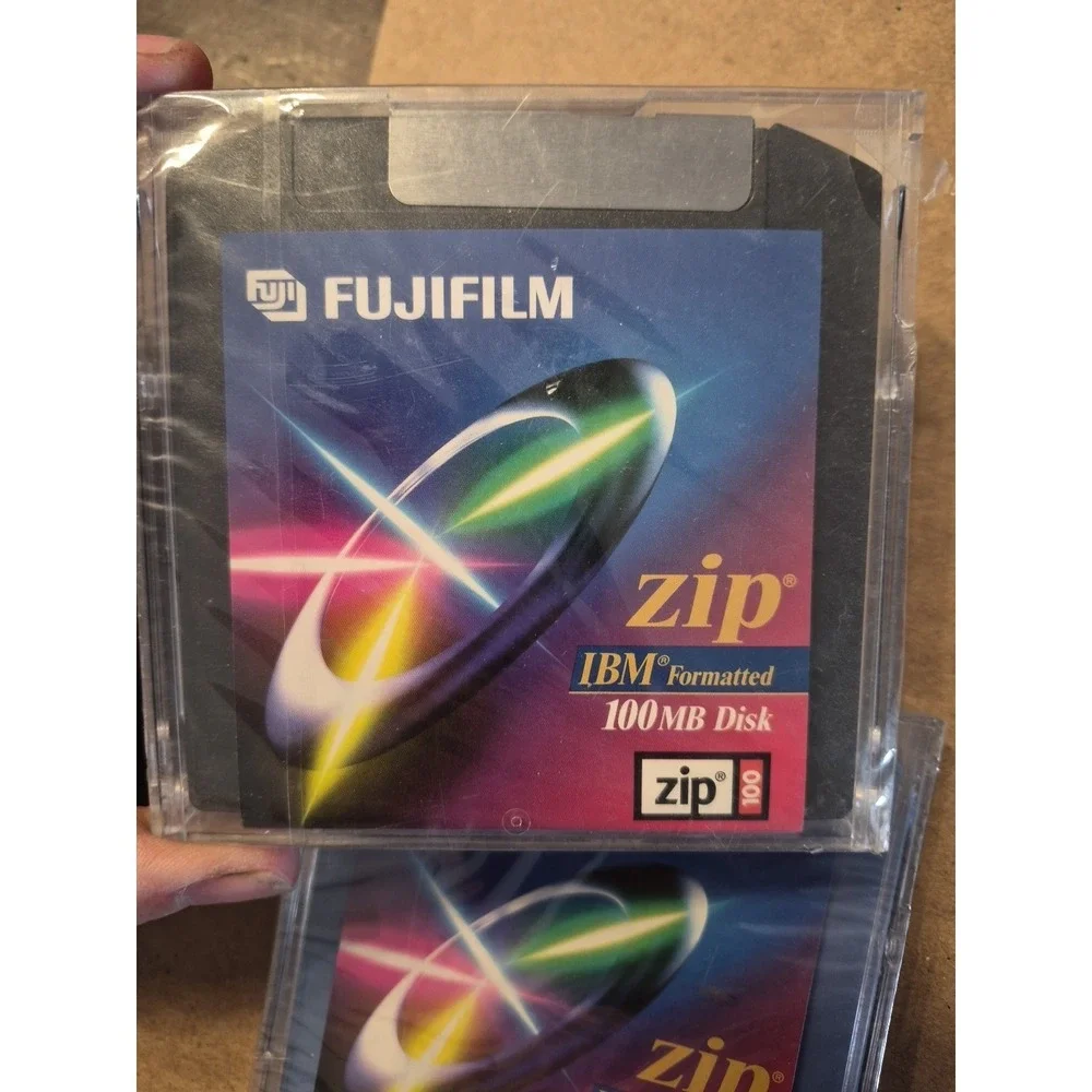 Fujifilm‎ Zip Lot of 3 100mb Disk IBM Formatted new sealed